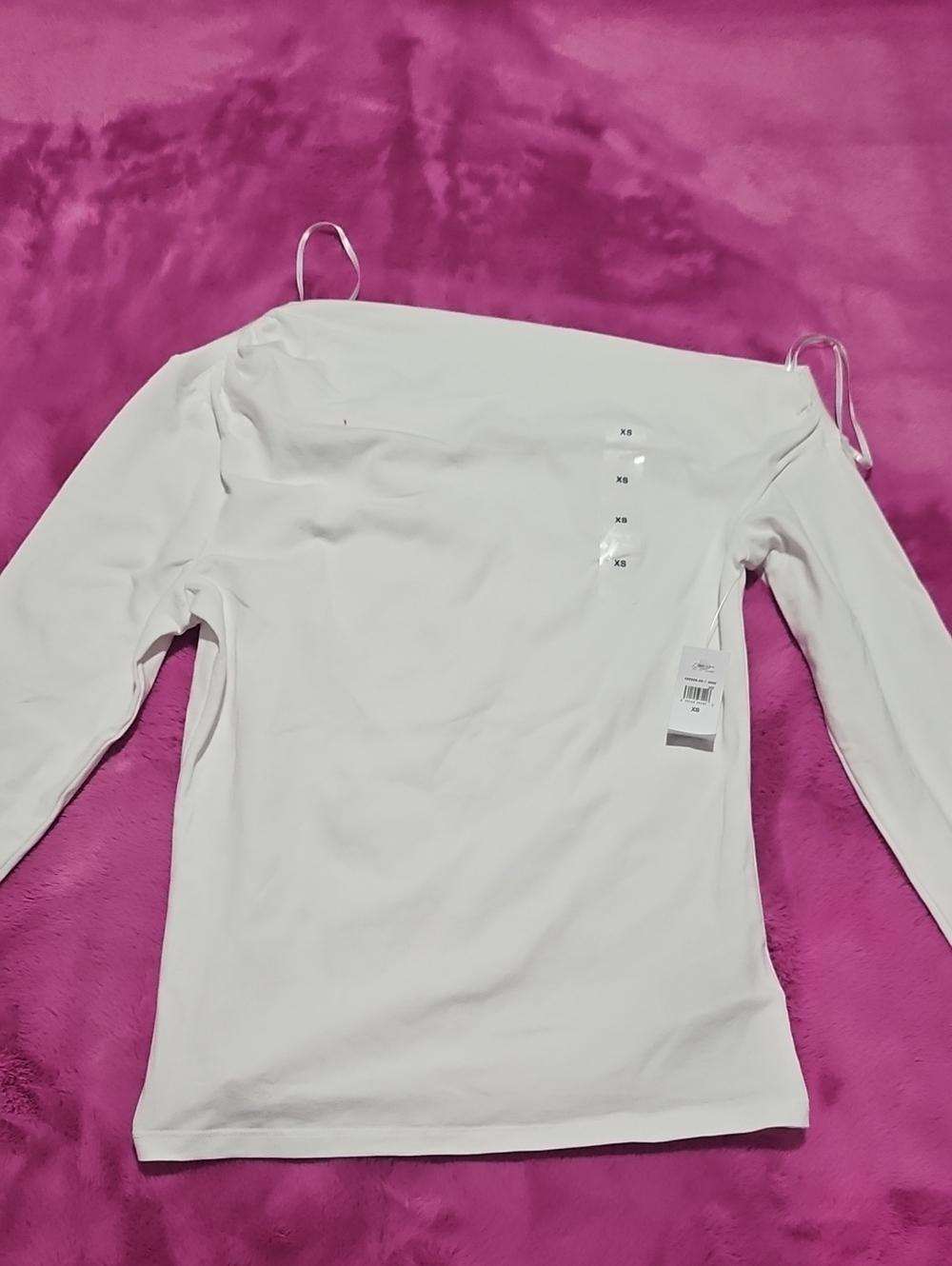 GAP Off-Shoulder Long Sleeve Women's Top in White